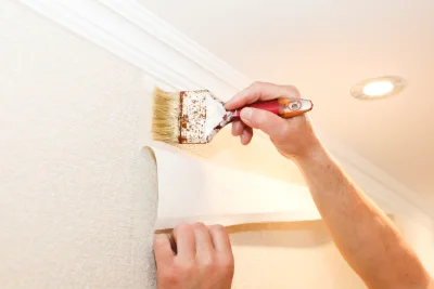 Pose de papier peint à Lizine — revêtements muraux et toiles de verre